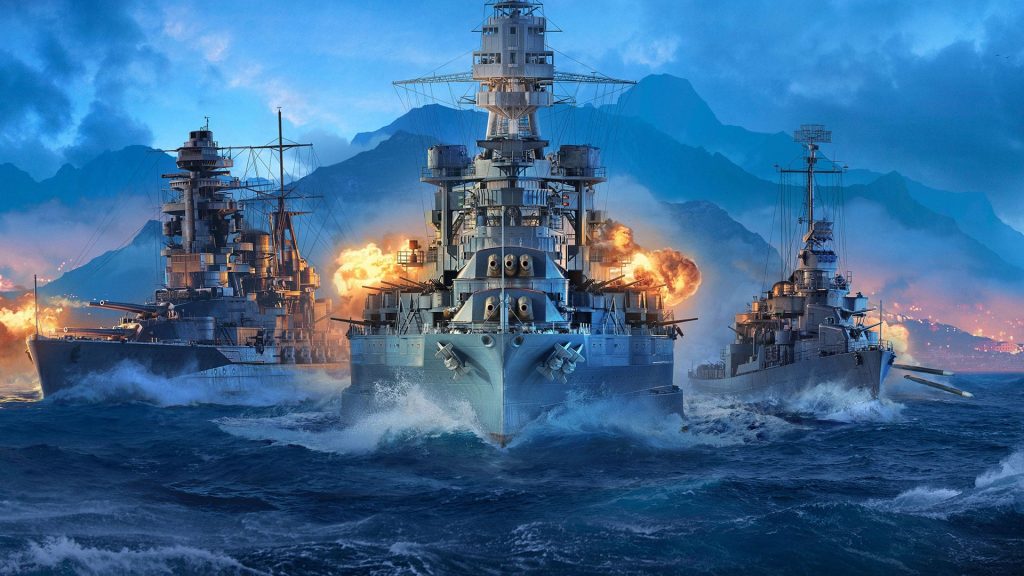 World of Warships - Online-Spiel, ein Simulator von Seeschlachten mit atemberaubend realistischer Grafik.