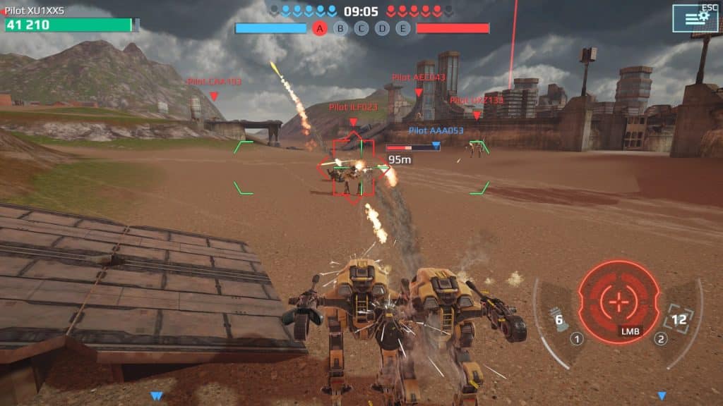 PvP-Kämpfe im Spiel „War Robots“ sind sehr dynamisch und dauern maximal 10 Minuten.