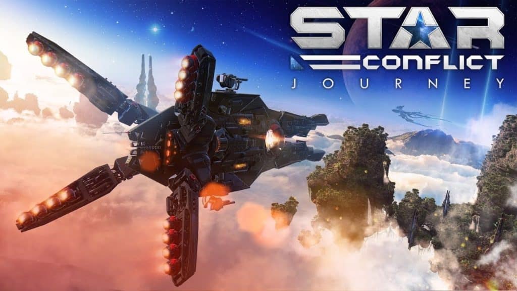 Kosmisches online- Schießspiel für mehrere Spieler „Star Conflict“.