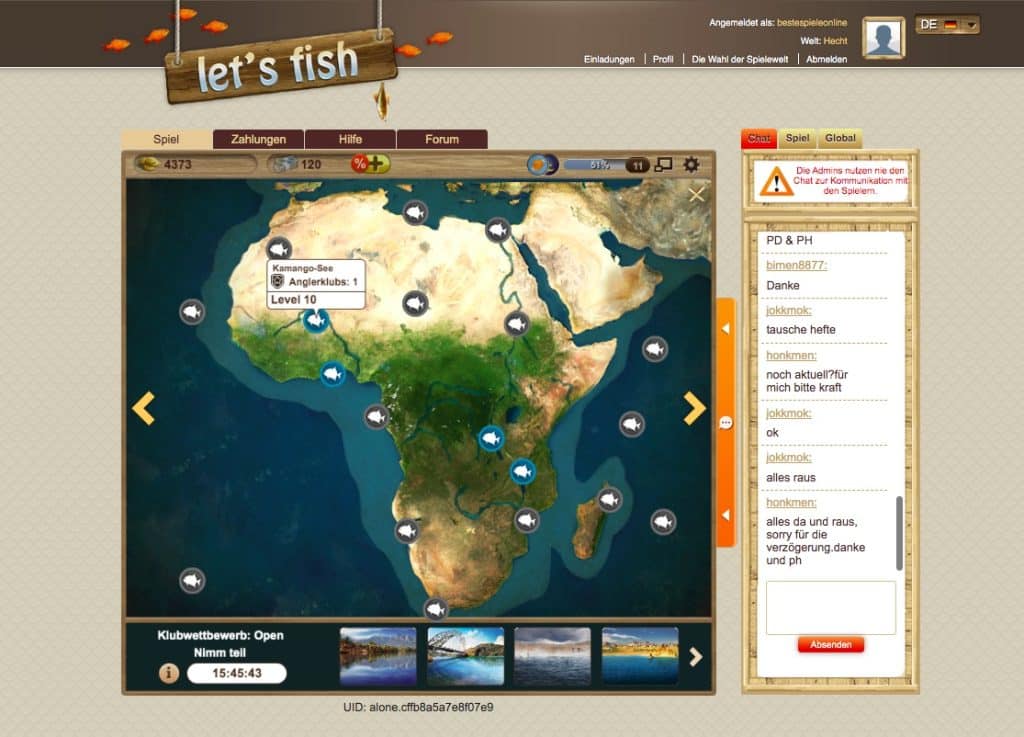 In Let's Fish können Sie an 40 verschiedenen Orten auf der ganzen Welt angeln.